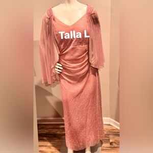 Elegant Pink Shimmer Dress